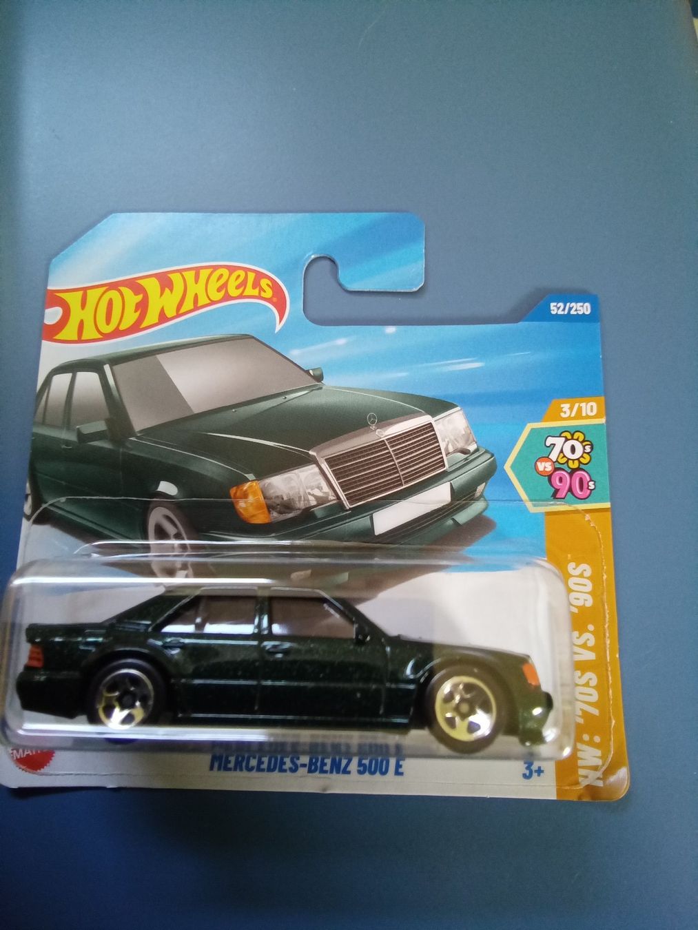 Hot Wheels Mercedes Benz 500E grün 2025 letztes Modell (Neu und