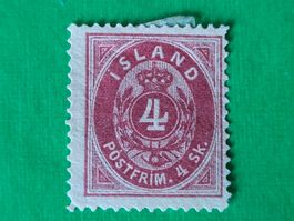 1873, Island - Wertangabe in Skilling