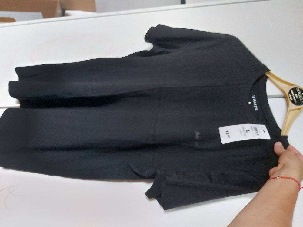 Terranova L tshirt uomo nero nuovo con etichetta (Nuovo e nell