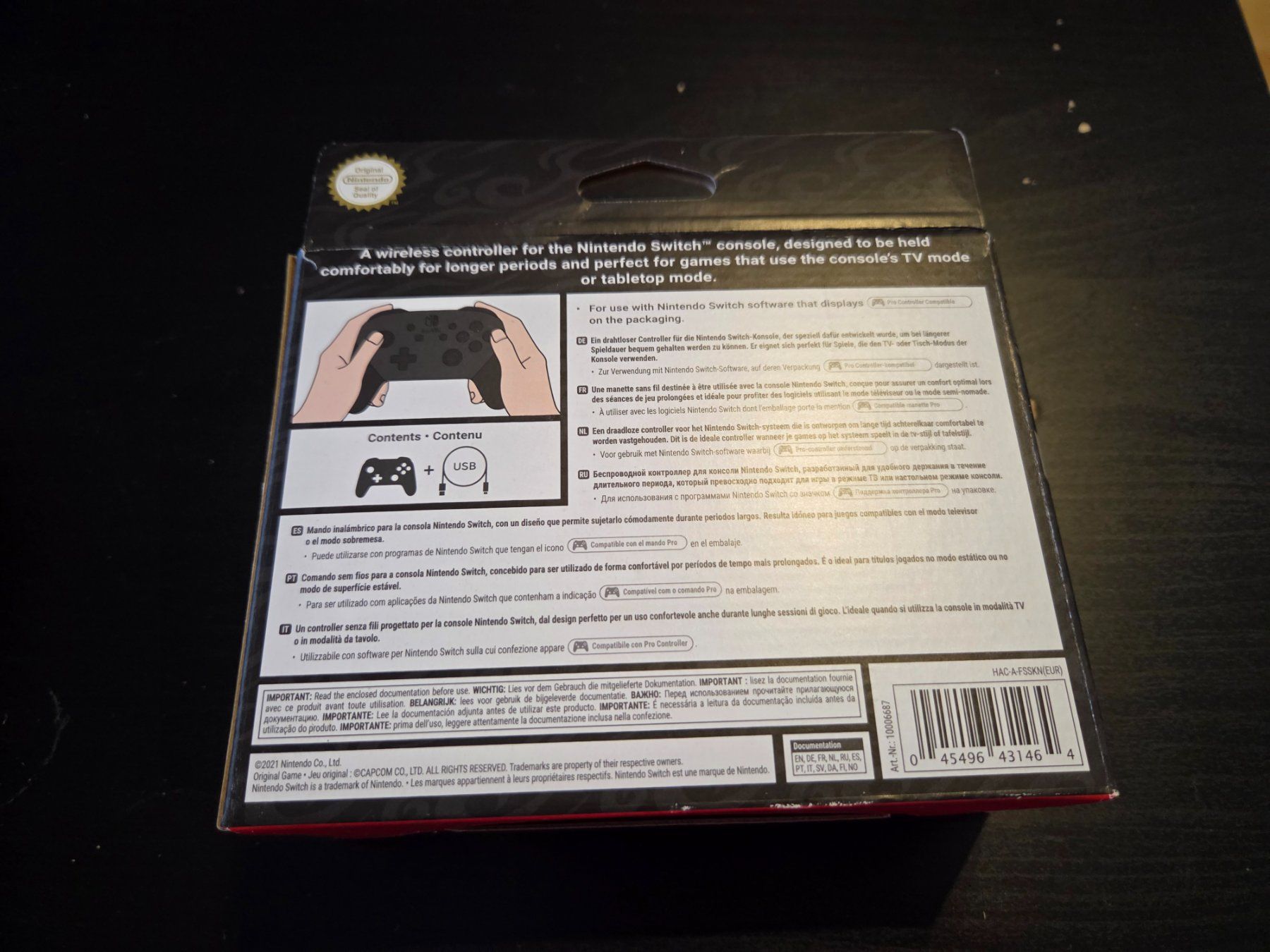 Nintendo Manettes: Original Monster Hunter Rise Nintendo Pro Controller – D'occasion à Vilters par oOLinkOo 3