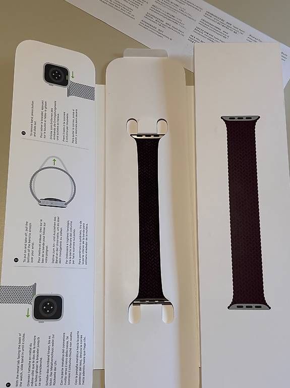 Apple Smartwatch: Braided solo loop `Dark Cherry` apple watch armband – Usato da Wetzikon ZH venduto da kiwiboy27 2