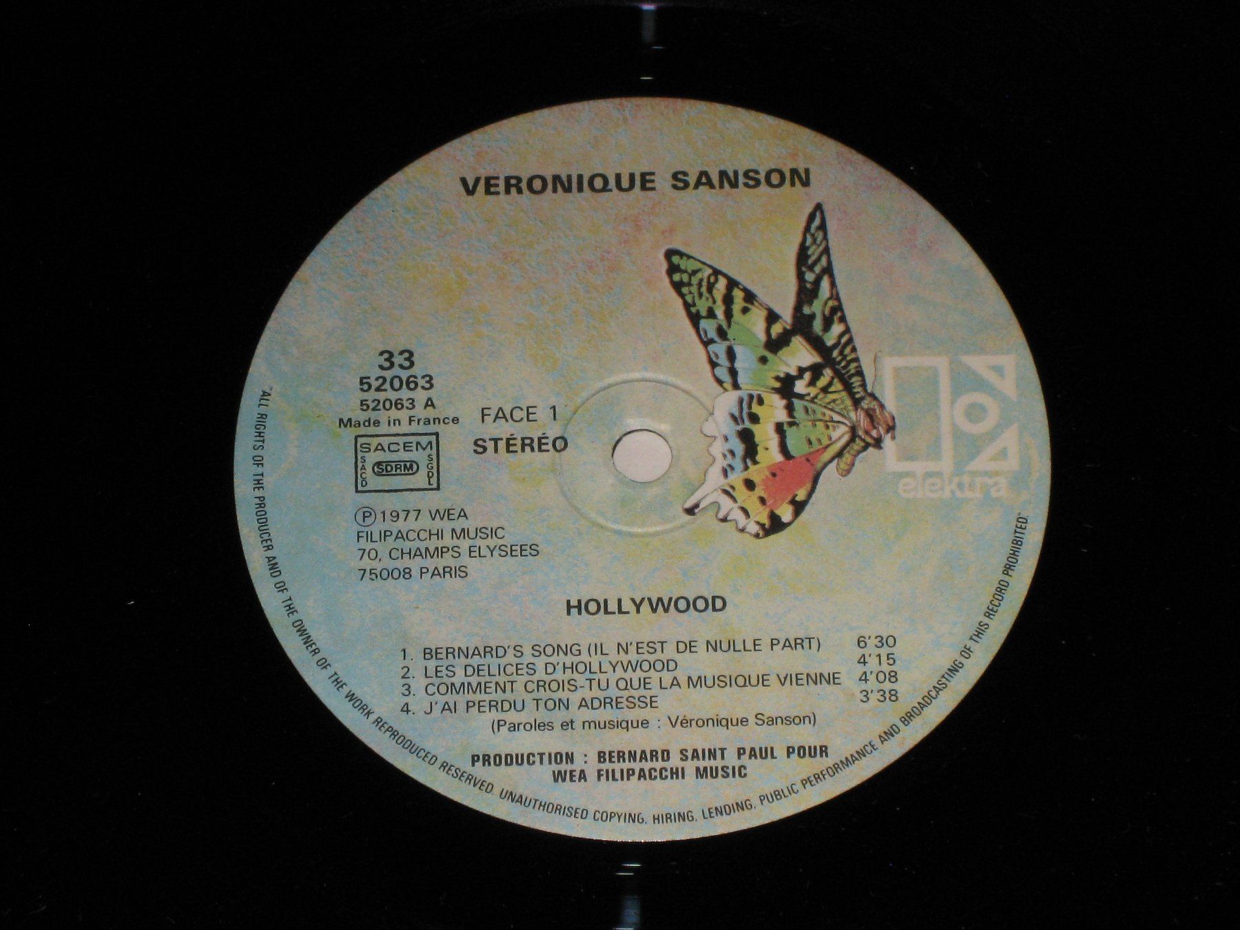 Dischi in vinile: LP - VERONIQUE SANSON - HOLLYWOOD – Usato da Steckborn venduto da Quo7 2