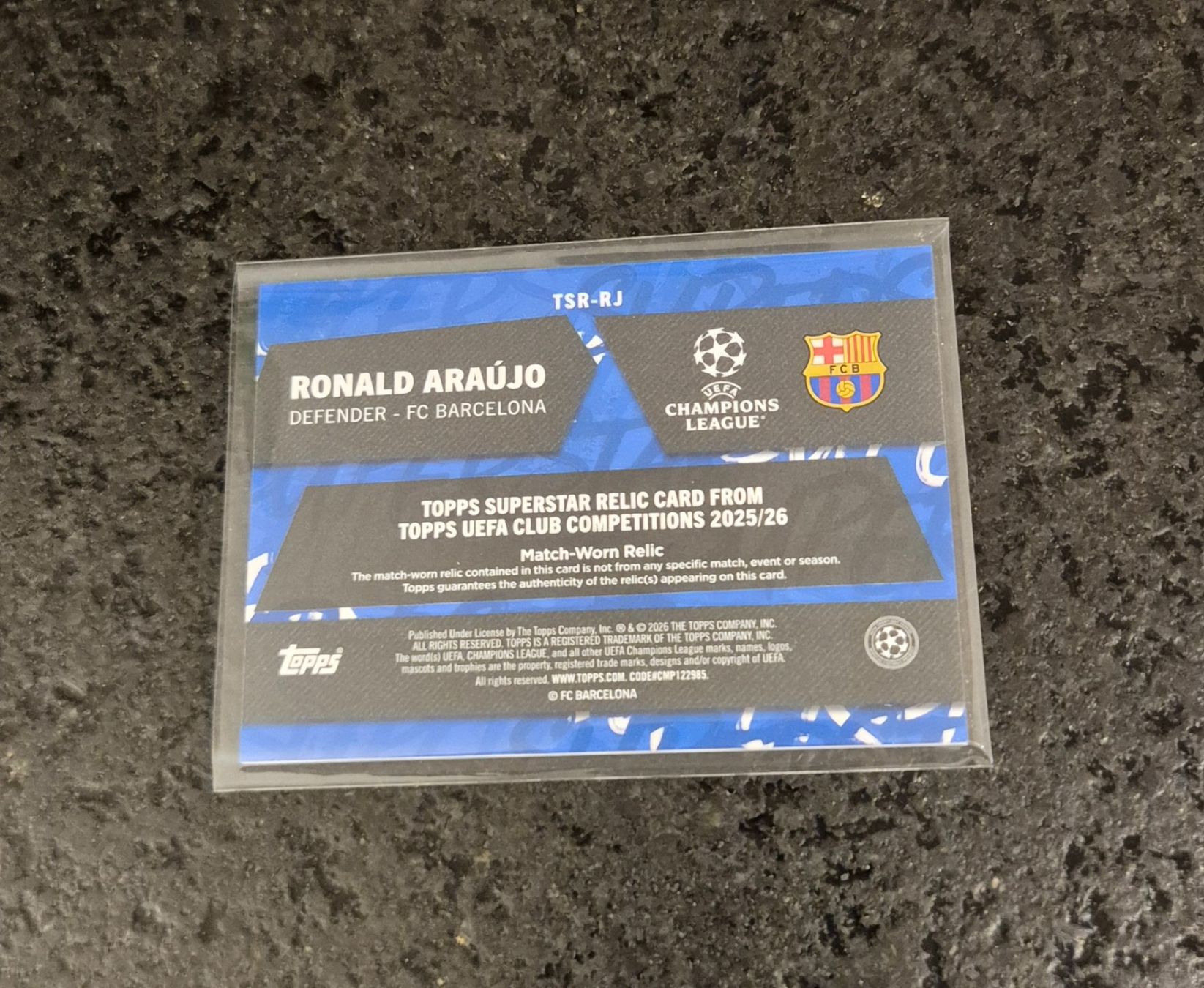 Topps Carte collezionabili: Ronald Araujo Relic - Barcelona - Topps – Nuovo (secondo la descrizione) da Burg AG venduto da Danoe 1