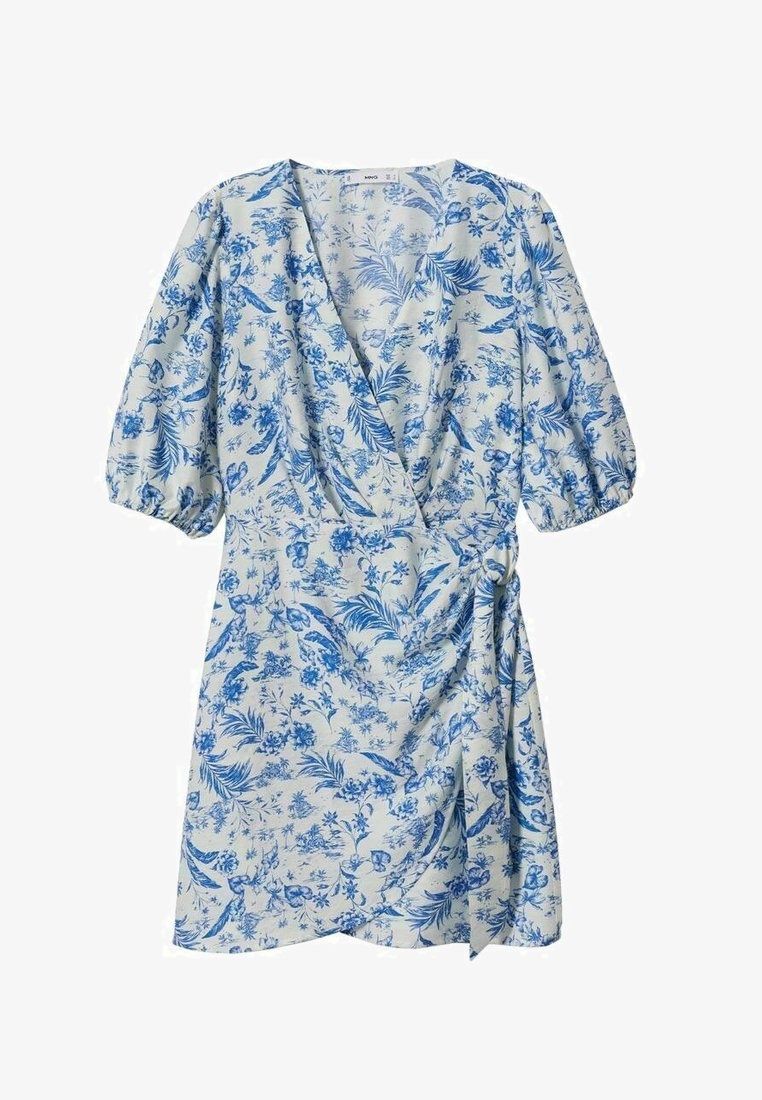 Mango Vestiti: Mango white/blue floral dress Size S – Usato da Zürich venduto da hel_z68y 1