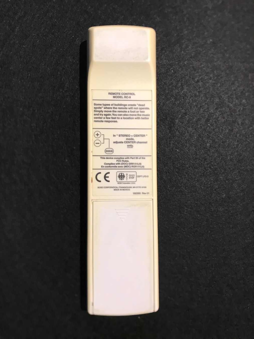 Bose Telecomandi: Bose RC-9  Remote – Usato da Würenlingen venduto da Schneiderhifi 2