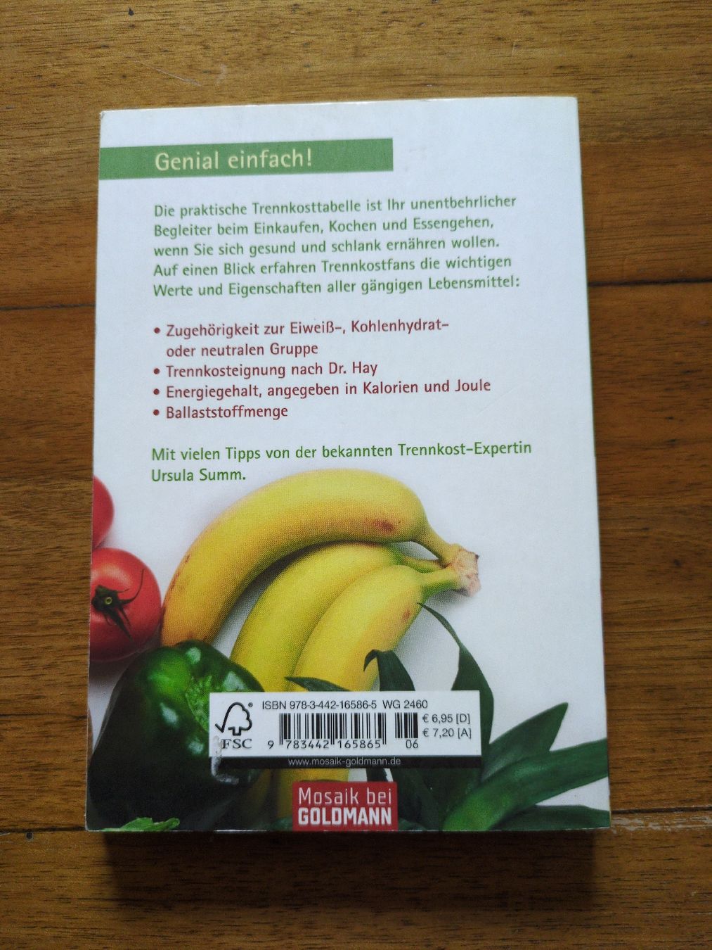 Libri: Die aktuelle Trennkost-Tabelle – Usato da Wil / ZH venduto da Tomseymoor 1