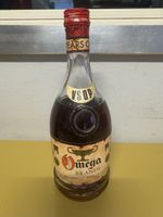 Omega Brandy Flasche Vintage ( ist offen )