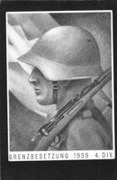 Einheitskarte Nr. 20 , Grenzbesetzung 1939 , 4 Division