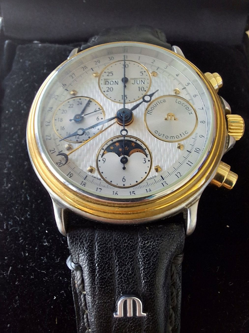 Maurice Lacroix Orologi: Maurice Lacroix Masterpiece Chronograph mit Mondphase – Usato da Wichtrach venduto da Guru22 1