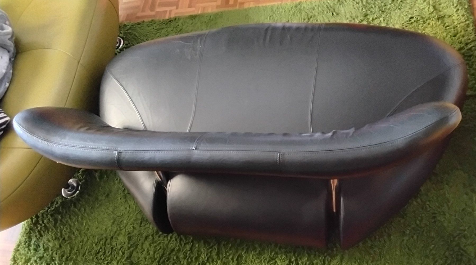 Divani: Leolux Palone 2-er Sofa Leder schwarz – Usato da Lohn-Ammannsegg venduto da analogis 1