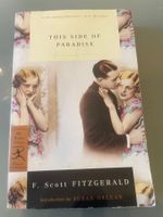 This Side of Paradise Novel by F. Scott Fitzgerald