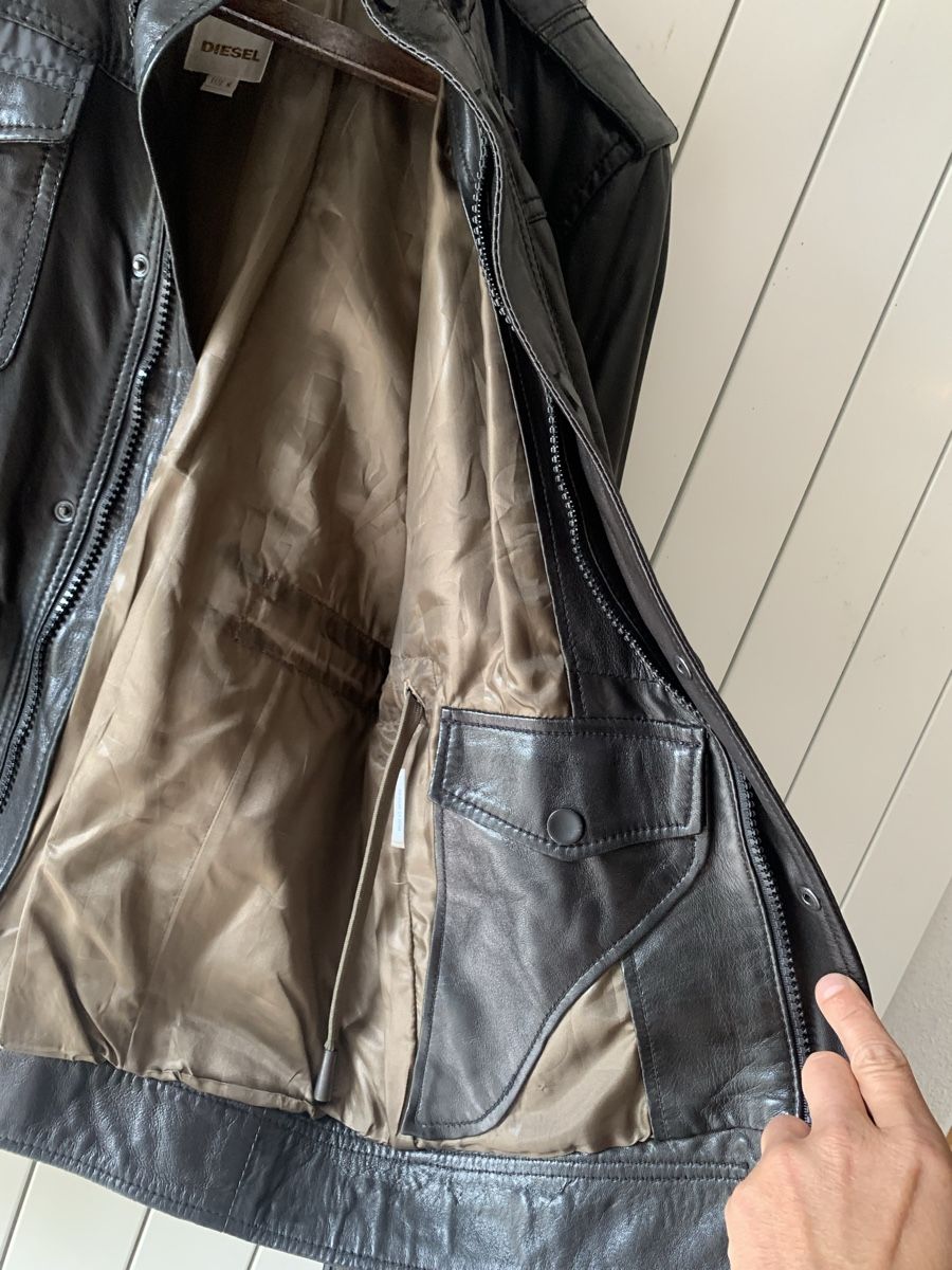 Diesel Giacche: Diesel cuir noir – Usato da Vernier venduto da Moca78 3