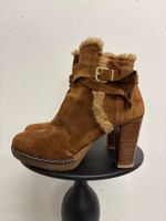 Walder Wildleder Stiefeletten Gr. 41 braun camel