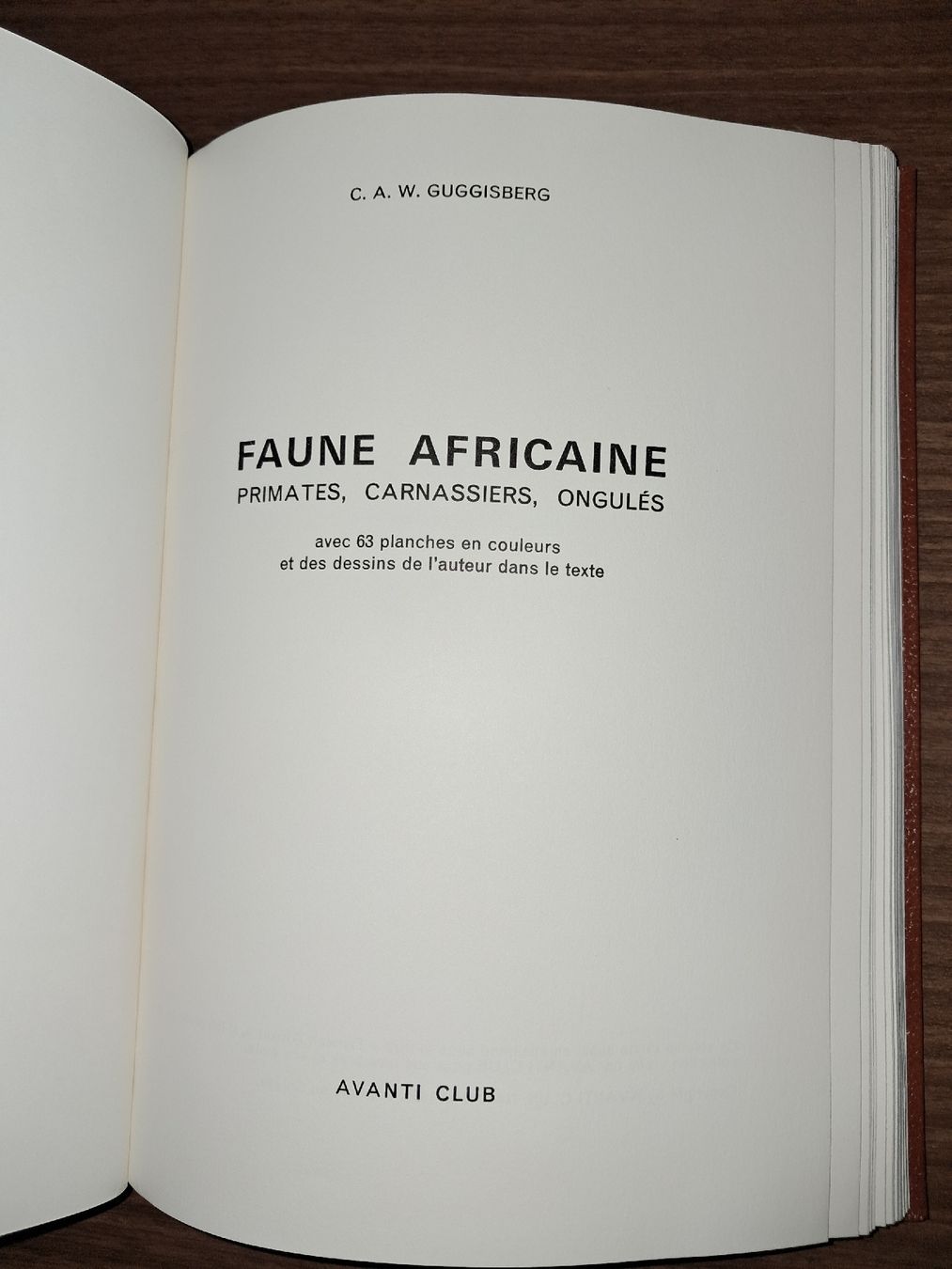 Bücher: Livre faune africaine – Gebraucht aus Le locle von juliensaran