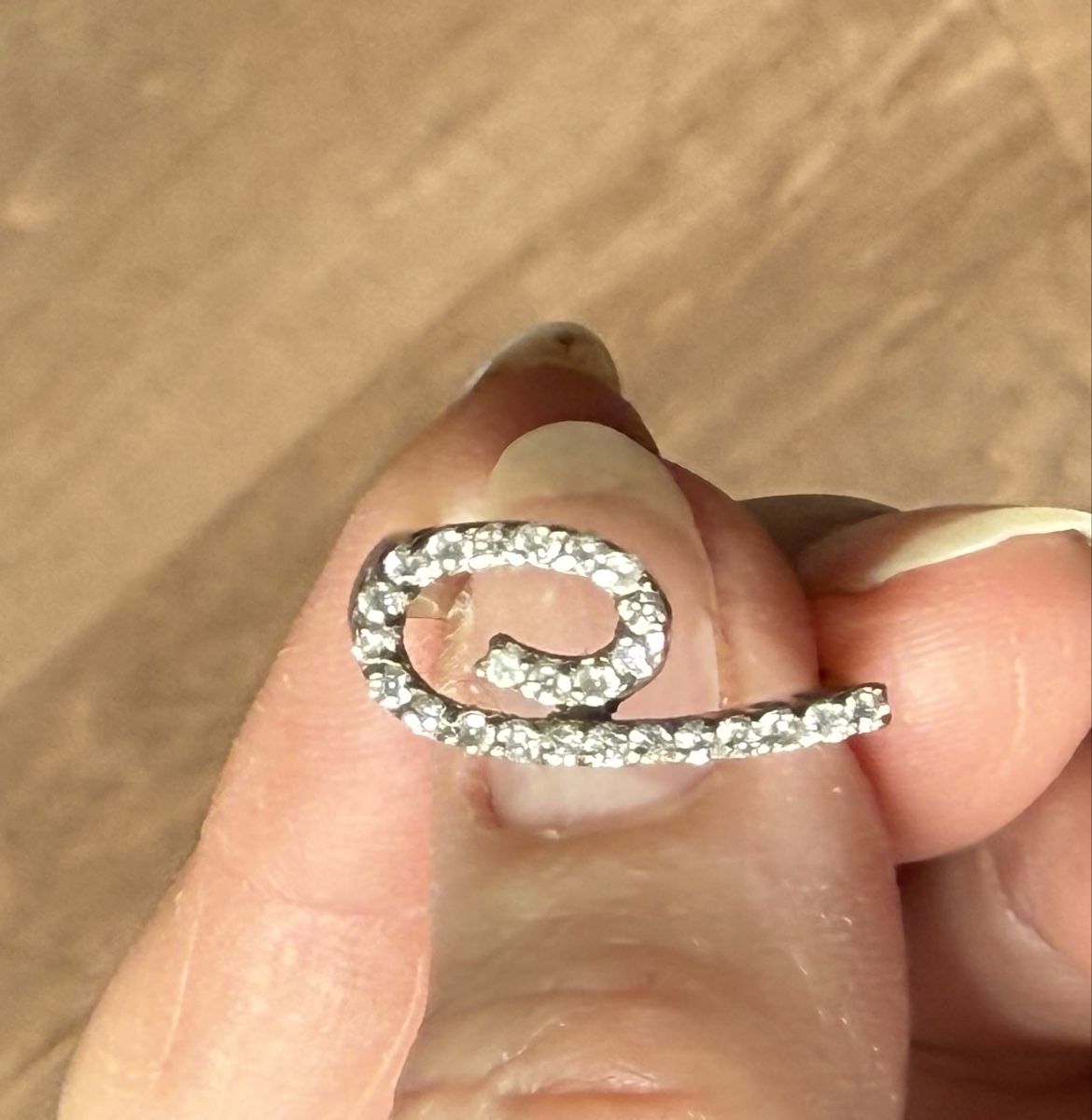 Anelli: Verspielter Silberring mit Zirkonia, Grösse 54 – Usato da Ebikon venduto da elischka 6
