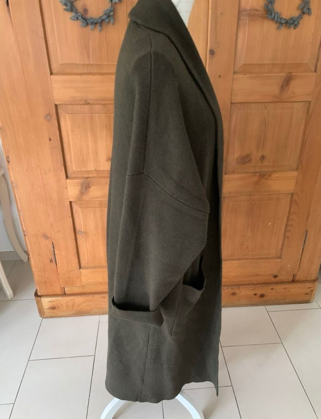 Mango Cappotti: Mango Strick Cardigan/Mantel  Gr. XL olive – Usato da Rorschach venduto da jul_gjs8 3