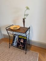 Mid Century Beistelltisch, Platten-/Magazin-/Zeitungsständer