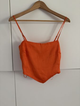 Top orange Stradivarius, taille S - État impeccable !