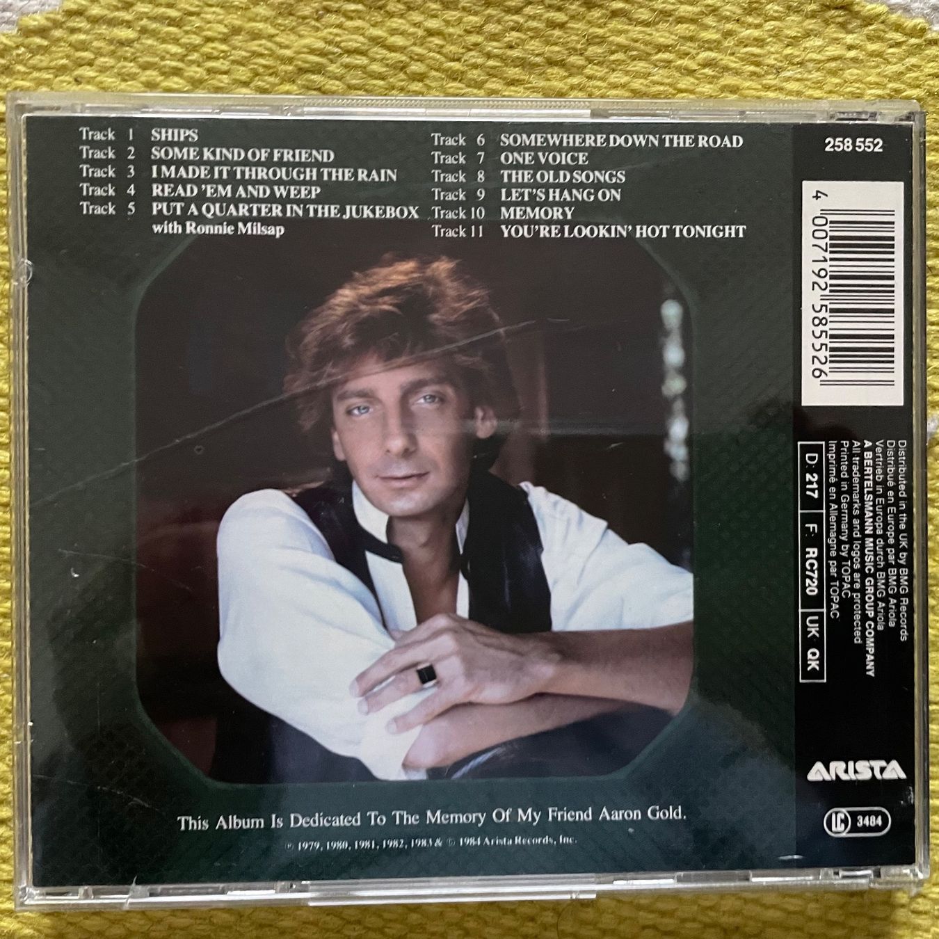CD: BARRY MANILOW-GREATEST HITS VOL.ll – Usato da Rorschacherberg venduto da CD-Roli 1