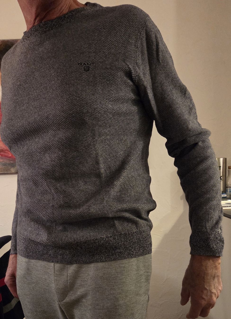 Gant Maglioni & Felpe: Gant Herren Pullover in Grau, gestrickt und Grösse L – Usato da Bern venduto da Tashmi_BE