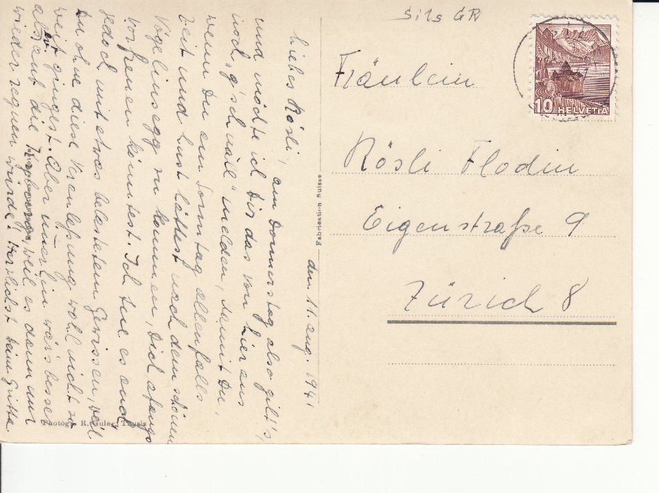 Ansichtskarten: St. Cusian, 1941 – Gebraucht aus Bürglen TG von StampGraf 1