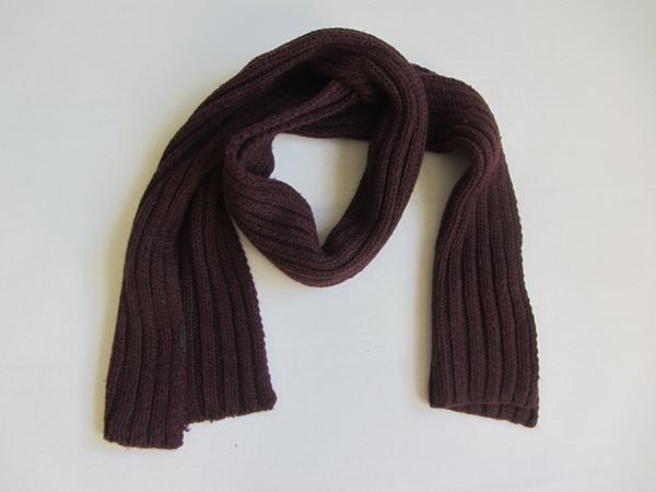 Foulard & Sciarpe: Strick Schal weinrot – Usato da Zürich venduto da Diazaio