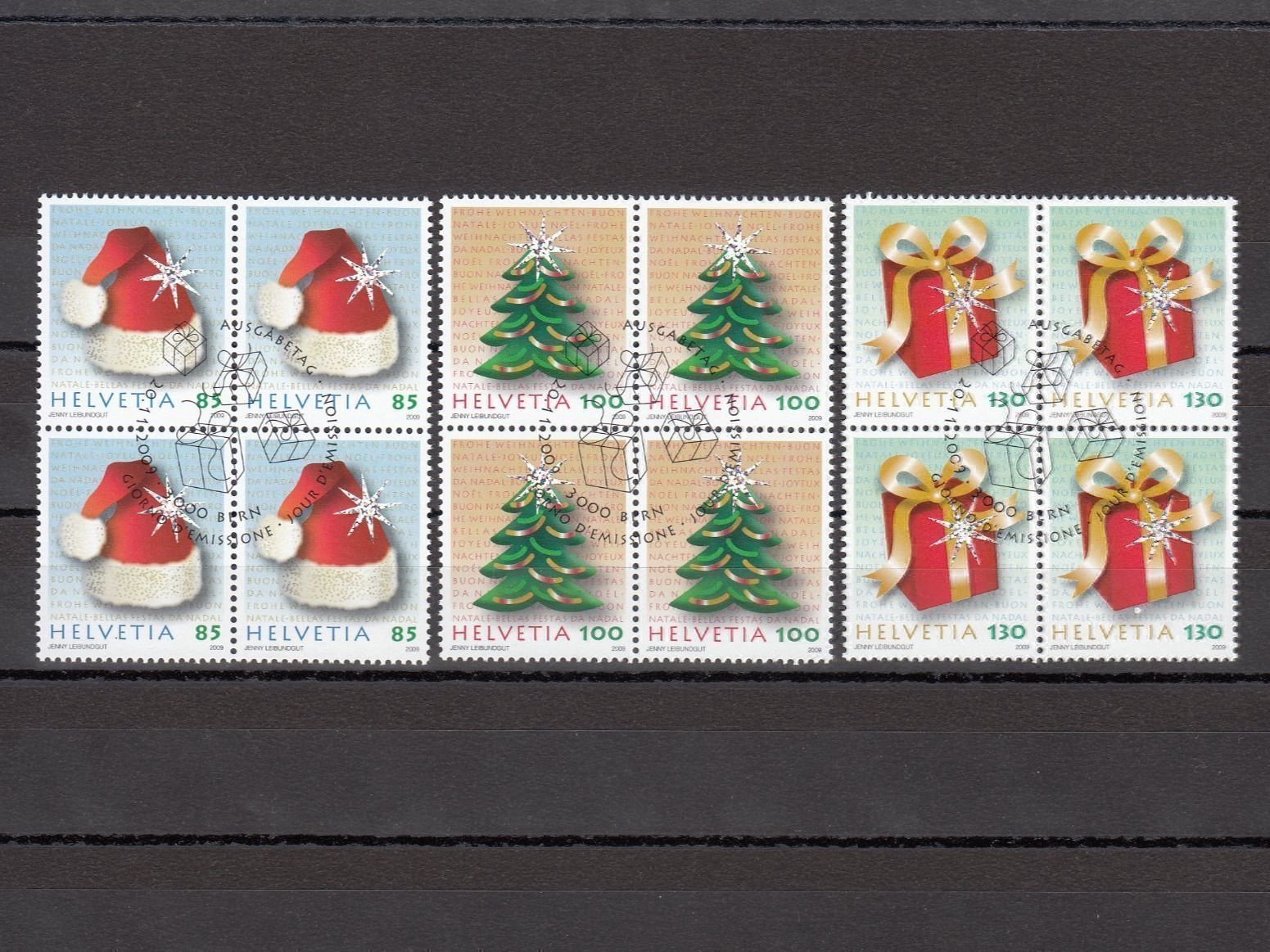 Alle Briefmarken: SBK 1330 - 1332 im 4er-Block mit ET – Gebraucht aus Bürglen TG von StampGraf