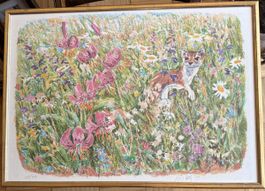 Lithographie couleur de Fritz Hug no 42/350