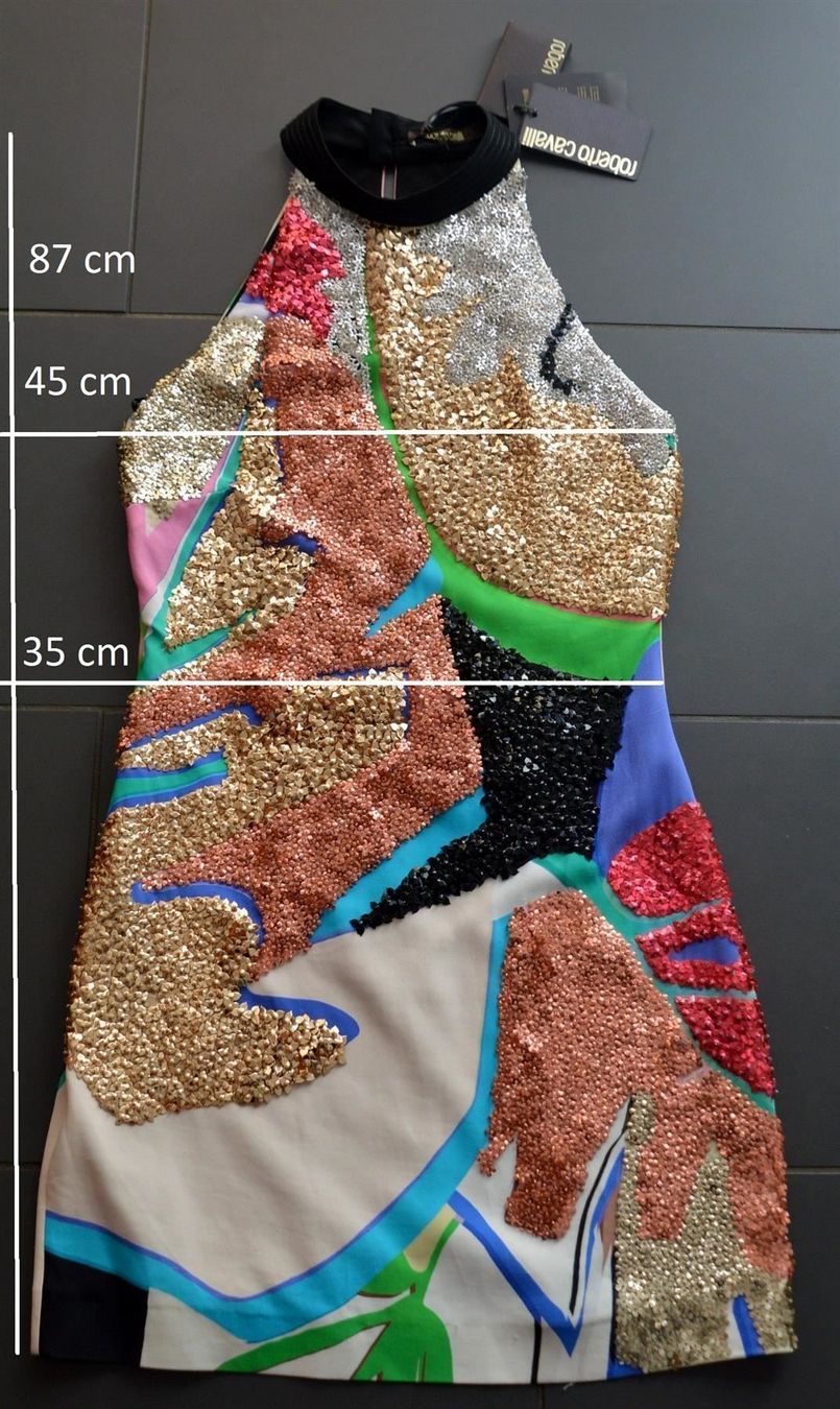 Roberto Cavalli Vestiti: Kleid / Robe à sequins Roberto Cavalli  .38 /40 – Nuovo (secondo la descrizione) da Collonges venduto da Auganien 9