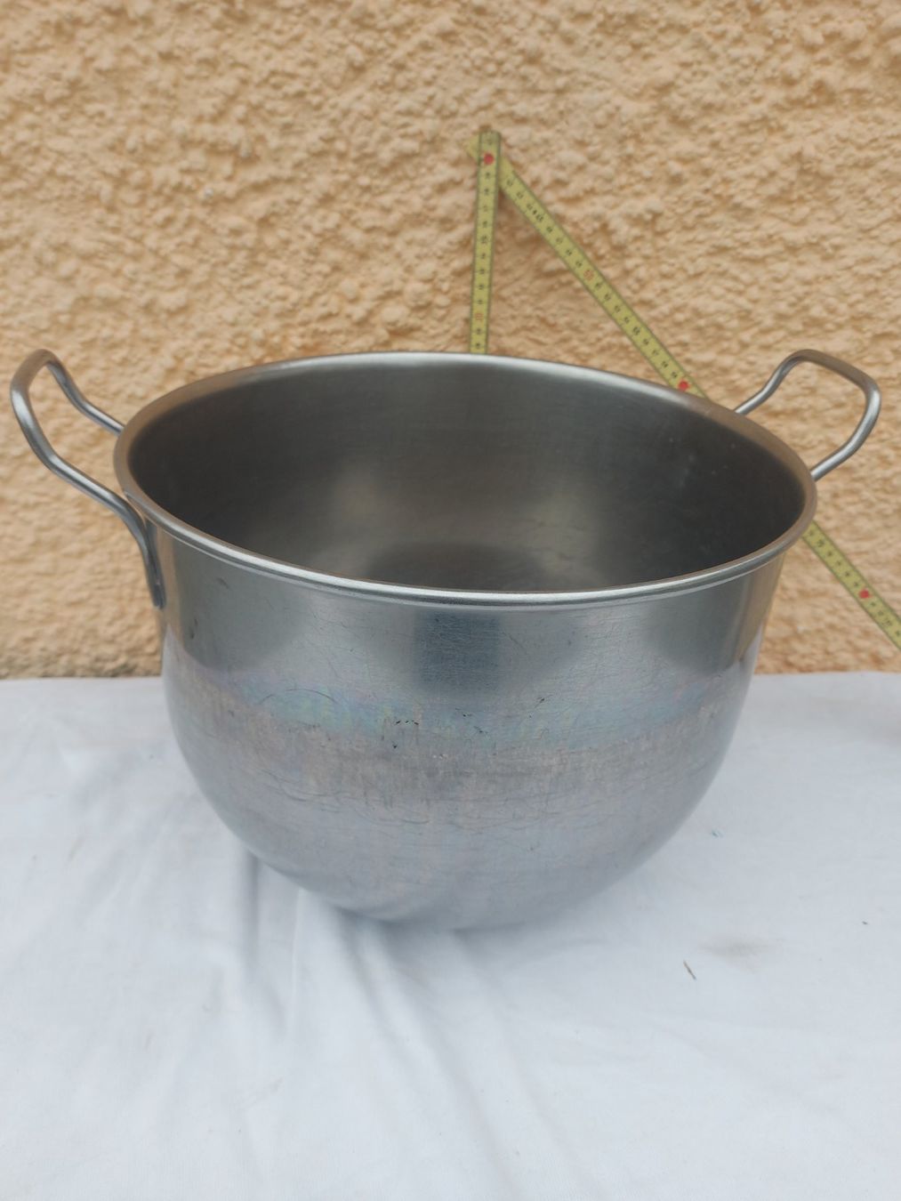 Ciotole: Grosse Chromstahlschüssel mit Griffen  35x28cm – Usato da Rheinau venduto da profitronic.shop 9