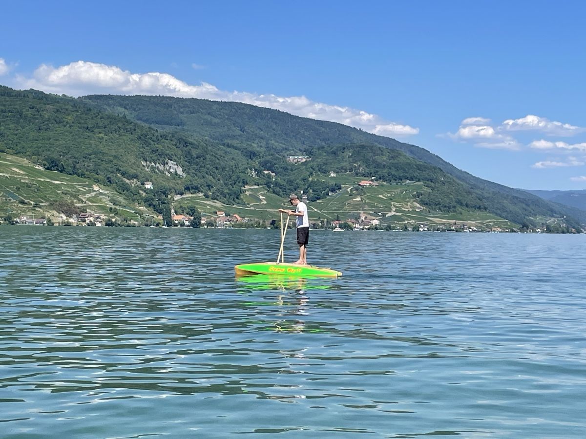 Surfboards & Schwimmbrette: Neuwertiges Stand Up Training Gerät - Katamaran ! – Gebraucht aus Grellingen von Marcellus 4
