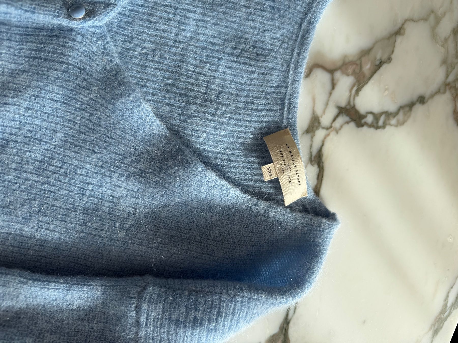 Sezane Maglioni & Felpe: Barry Cardigan Sezane hellblau XXS – Nuovo (secondo la descrizione) da Oberwil-Lieli venduto da Claudine_1988 4