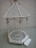 Puppenhauszubehör, Gartenpavillon weiss