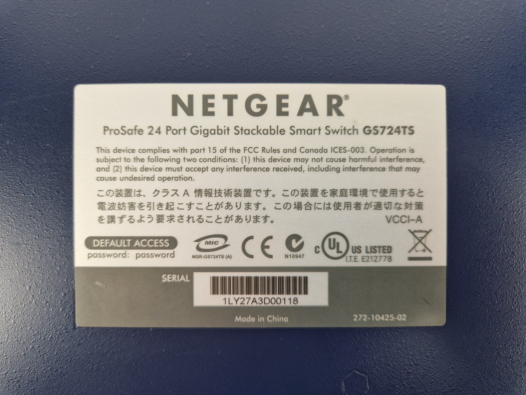 Netgear Hub & Switch: NETGEAR ProSafe 24 Port Switch – Usato da Muhen venduto da Restwert_Muhen 3