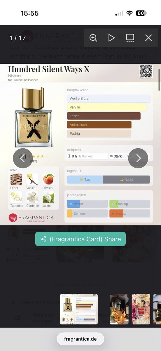 Nishane Profumi & Eau de Toilette: Nishane Hundred Silent Ways X, 2 ml – Usato da Sursee venduto da nst_czk2 2