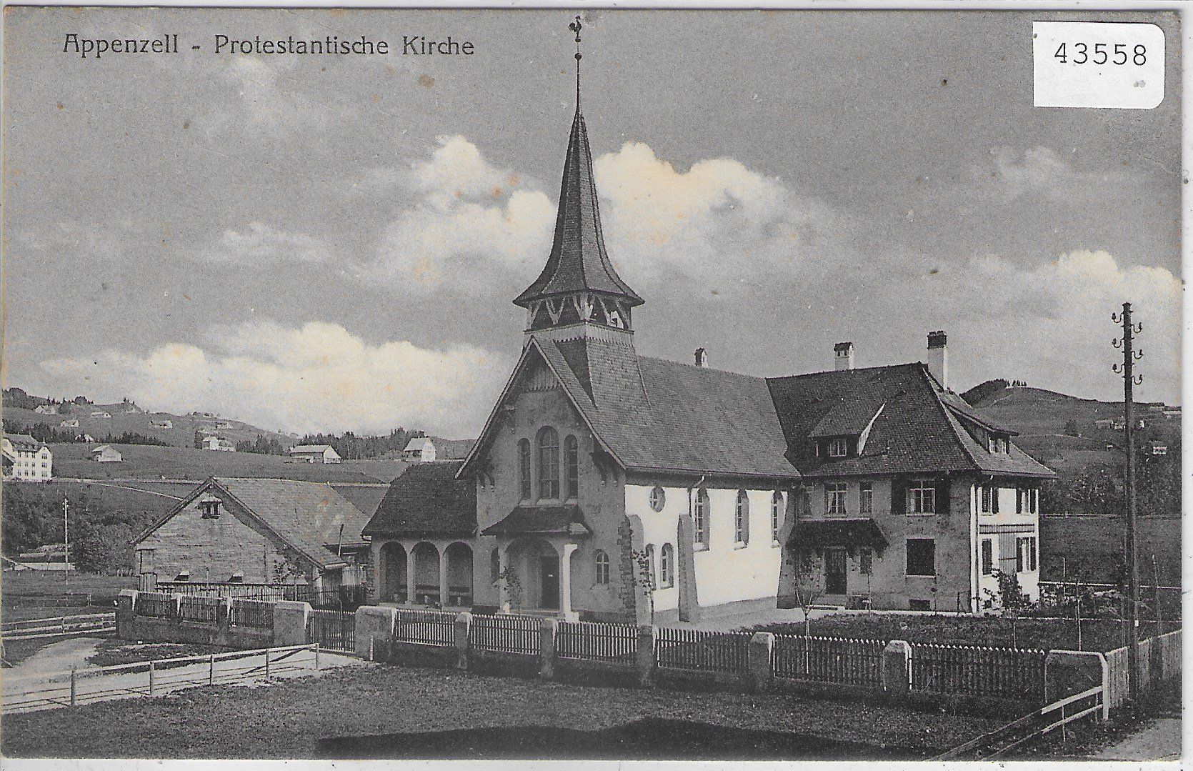 Cartes postales: Appenzell - Protestantische Kirche – D'occasion à Ettingen par Kartenplanet