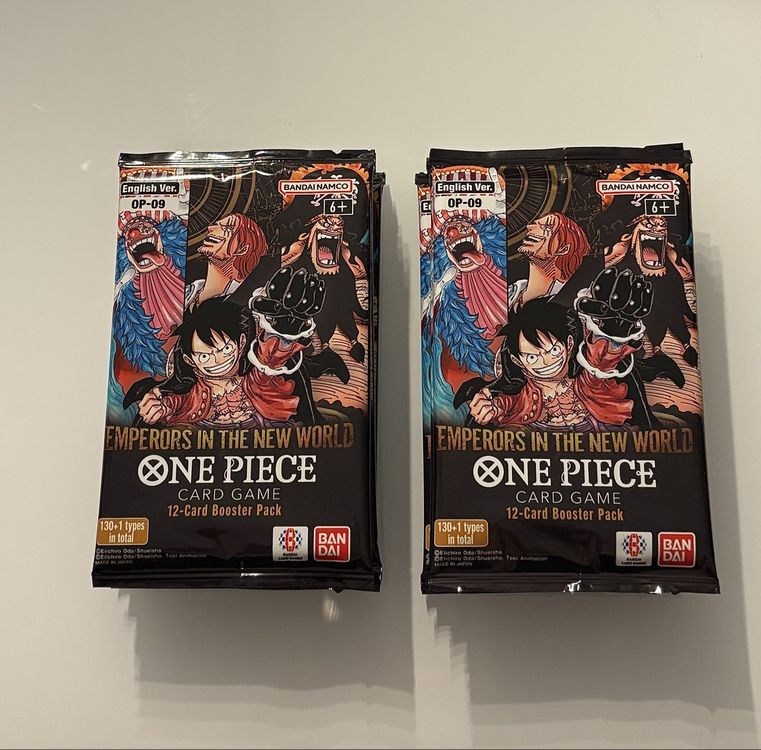 One Piece TCG OP09 Booster Bundle (10 Packs) – English Versi (Neu und ...