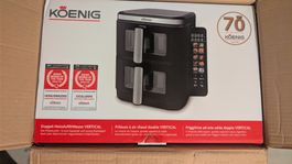 KOENIG Doppel-Heissluftfritteuse VERTICAL (11 Liter) – Platz