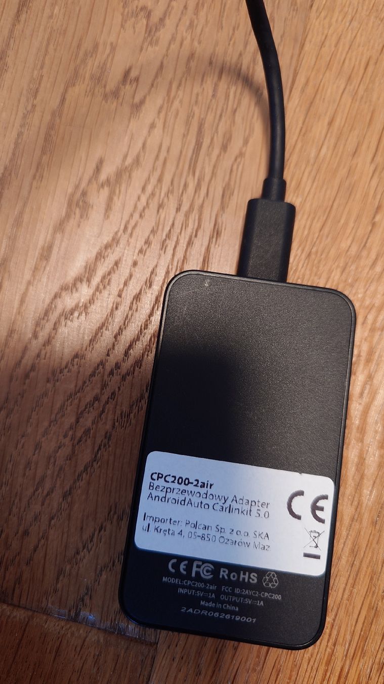 Unità & Adattatore: Wireless Android Auto Adapter CPC200-2air Carlinkit 5.0 – Usato da Wil SG venduto da portu1 1