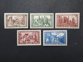 Saarland Mi-Nr.299-303 Postfrisch Tadellos alle Werte Geprüf
