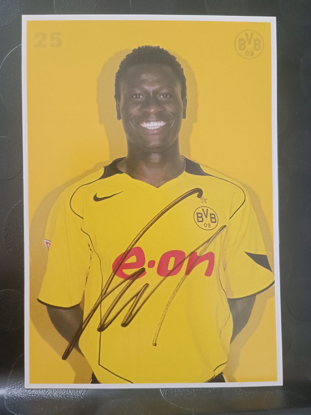 Autografi: Sahr Senesie - BVB - Handsignierte alte Karte – Usato da Menziken venduto da Artographs