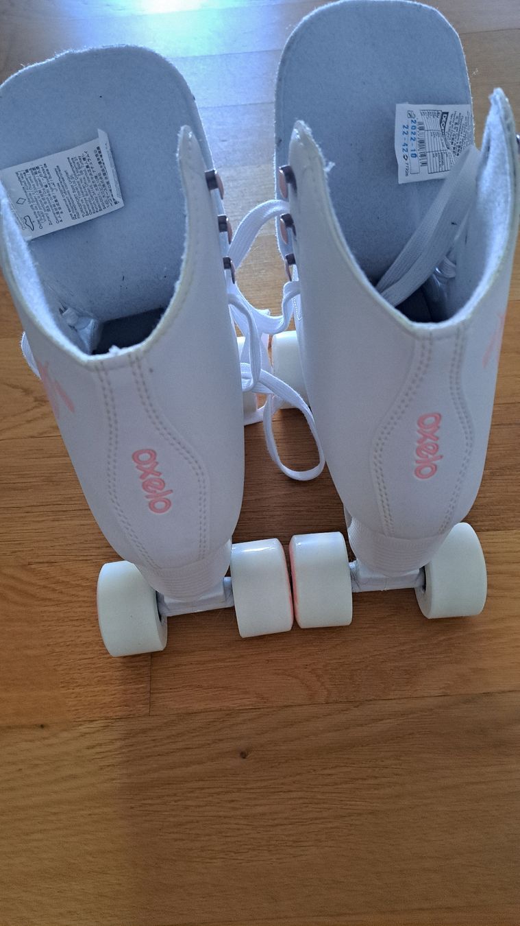 Oxelo Pattini in linea & Pattini a rotelle: Oxelo Rollschuhe, weiss, Grösse 38 – Usato da Seengen venduto da ja6_65wp 1