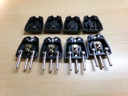 4 Stecker Typ12 schwarz