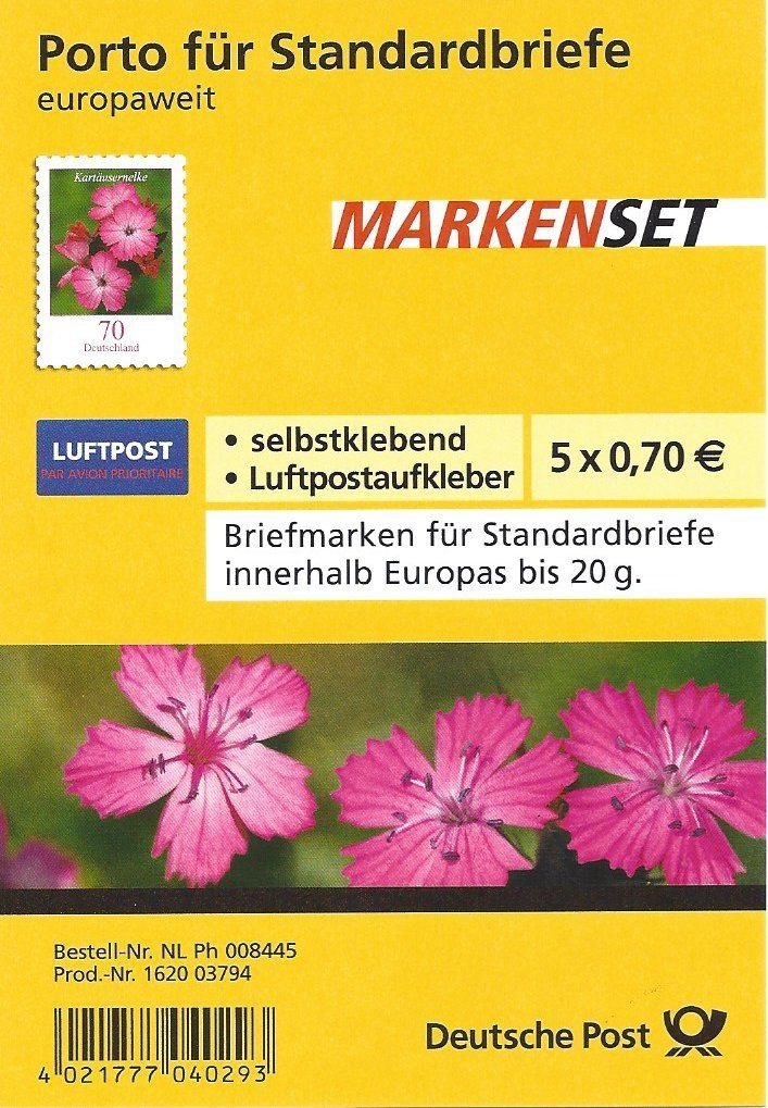 Tutti i francobolli: Markenset BRD Blume Luftpost – Nuovo (secondo la descrizione) da Bäch SZ venduto da Parog
