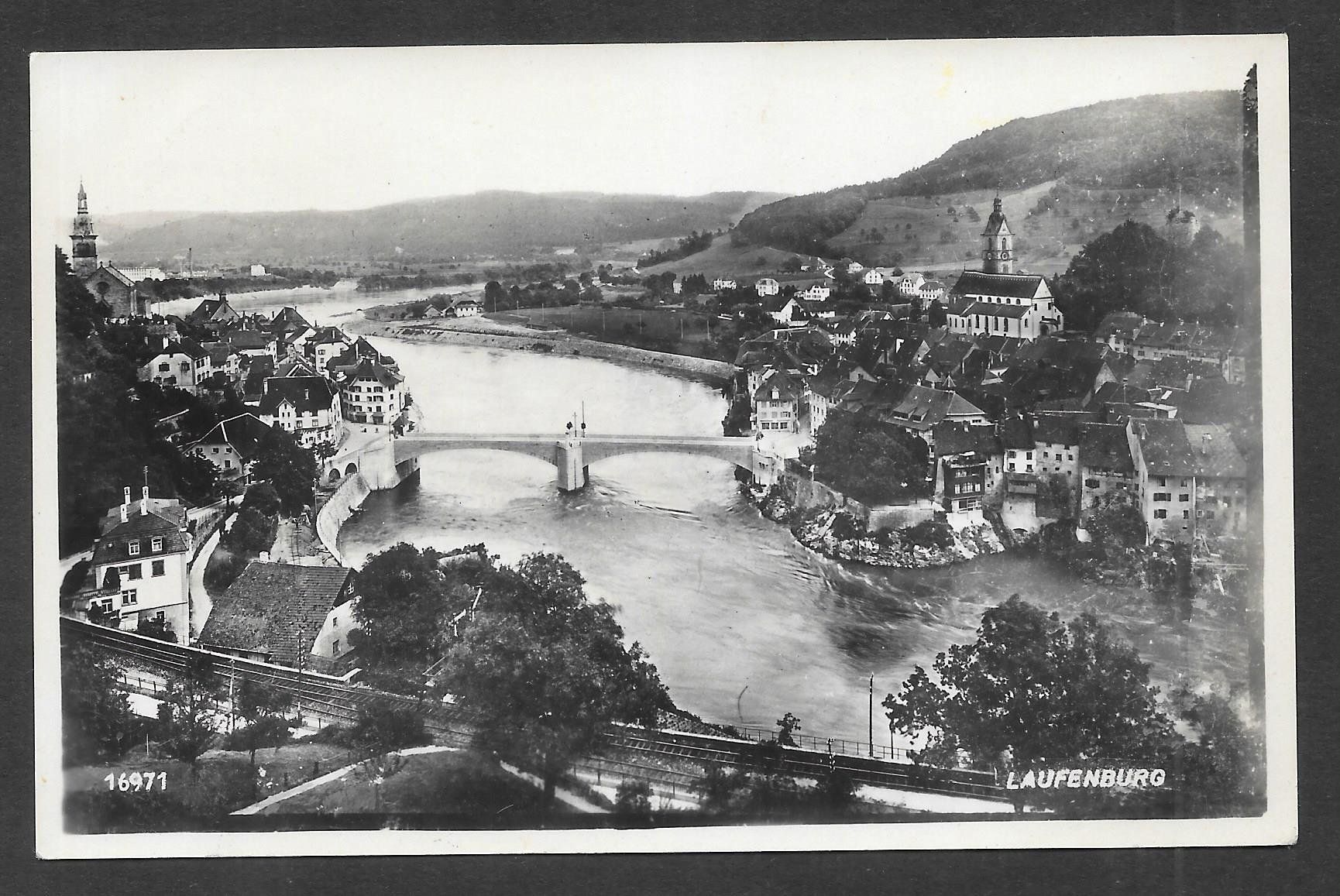 Cartoline postali: Laufenburg Gesamtansicht – Usato da Olten venduto da clotaldi