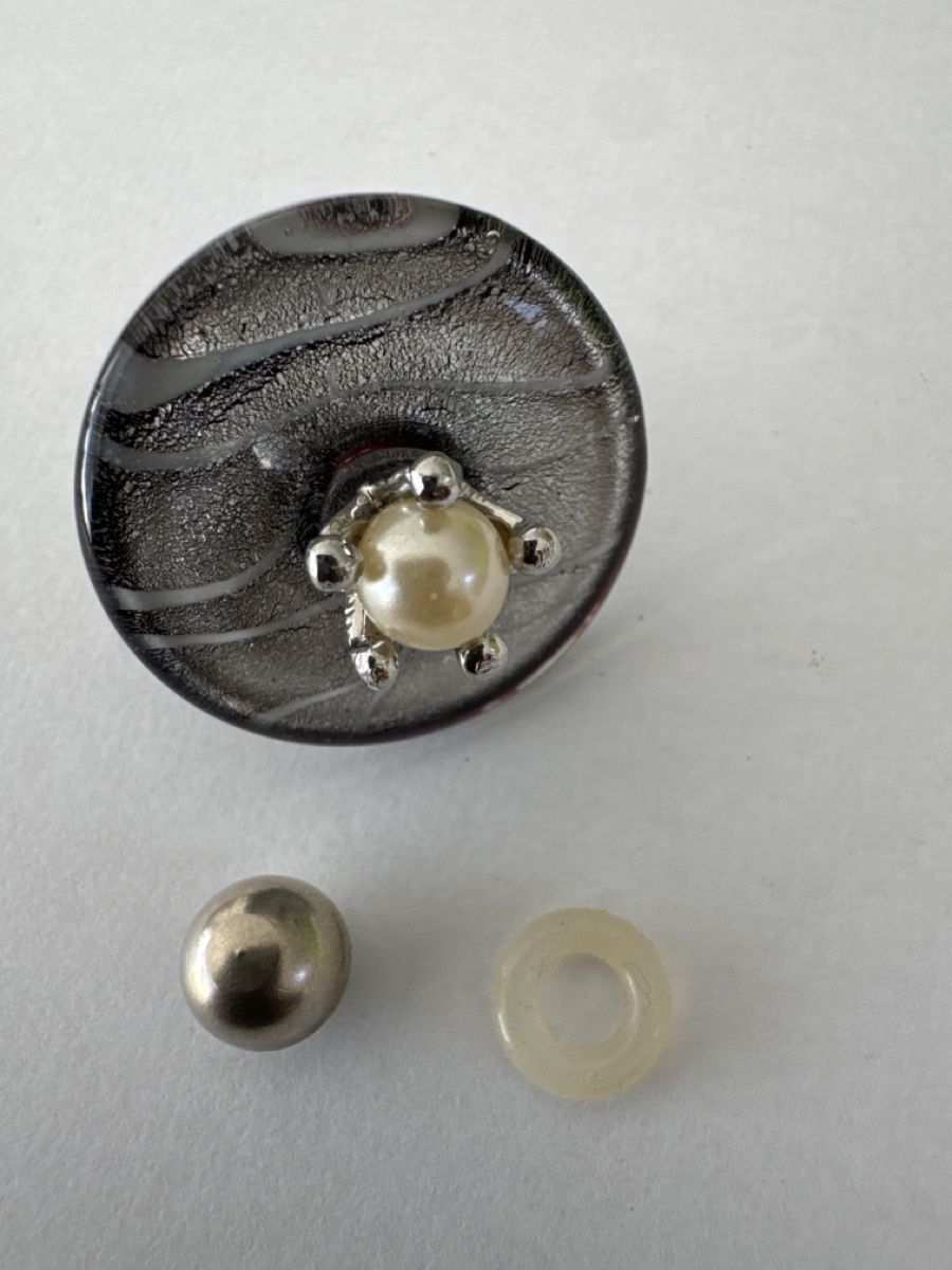 Anelli: Ring mit Krone und Perle - Top! – Nuovo (secondo la descrizione) da Huttwil venduto da graesihu 3