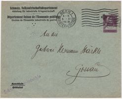 15 Rp. Tell auf Privatganzsache von BERN
