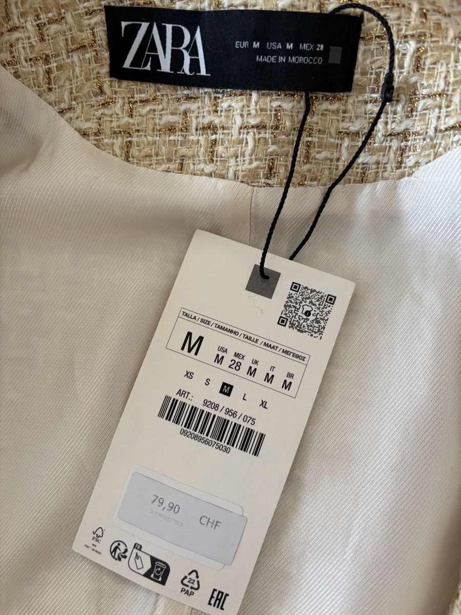 Zara Top: Gilet Zara taille M – Nuovo e nell'imballaggio originale da Payerne venduto da Anohfi 2