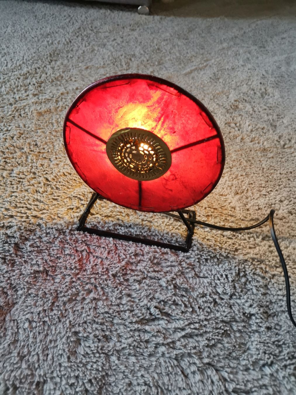 Lampade: Rote Retro Lampe, Vintage Look – Usato da Lanzenhäusern venduto da Gimli72 4
