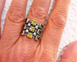 Ring Silber mit Peridot